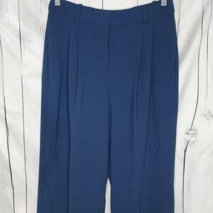 J.Crew Essential Wide Leg Pleated Front Workwear Business Casual Trouser